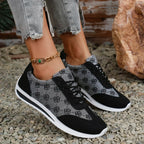 Damskie sneakersy z krzyżowanymi paskami – oddychające casualowe płaskie buty do chodzenia