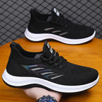 Męskie oddychające siateczkowe buty sportowe – lekkie casualowe sneakersy do biegania
