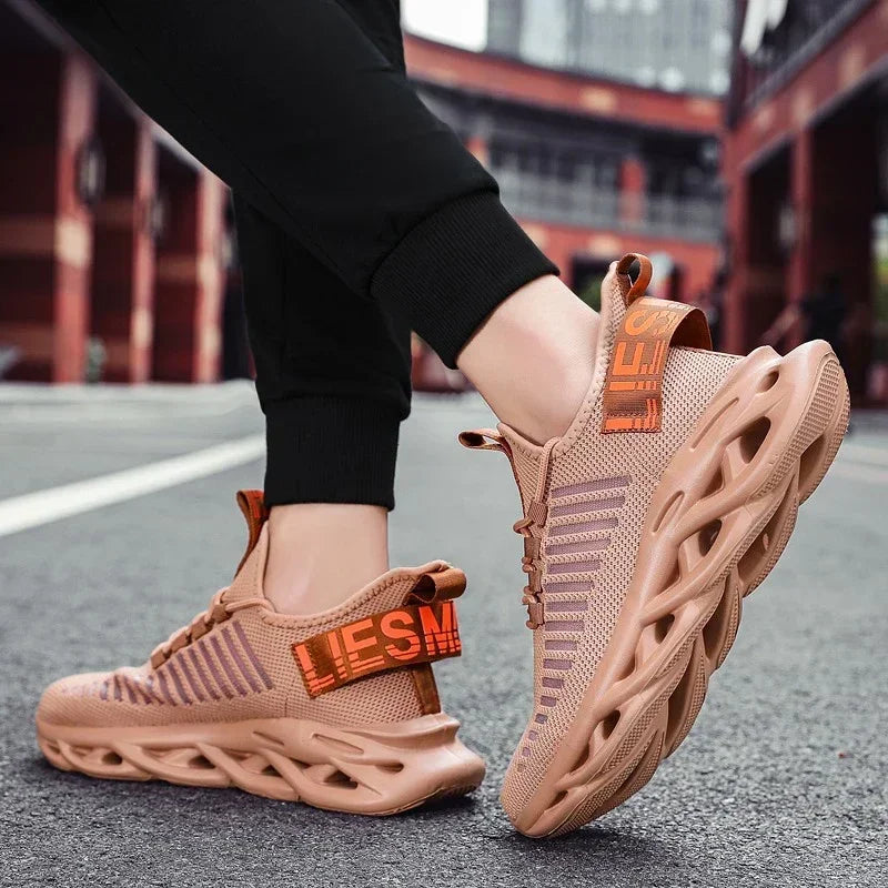 Unisex oddychające sneakersy do biegania – lekkie casualowe buty sportowe
