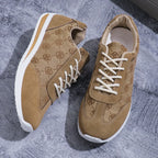 Damskie sneakersy z krzyżowanymi paskami – oddychające casualowe płaskie buty do chodzenia