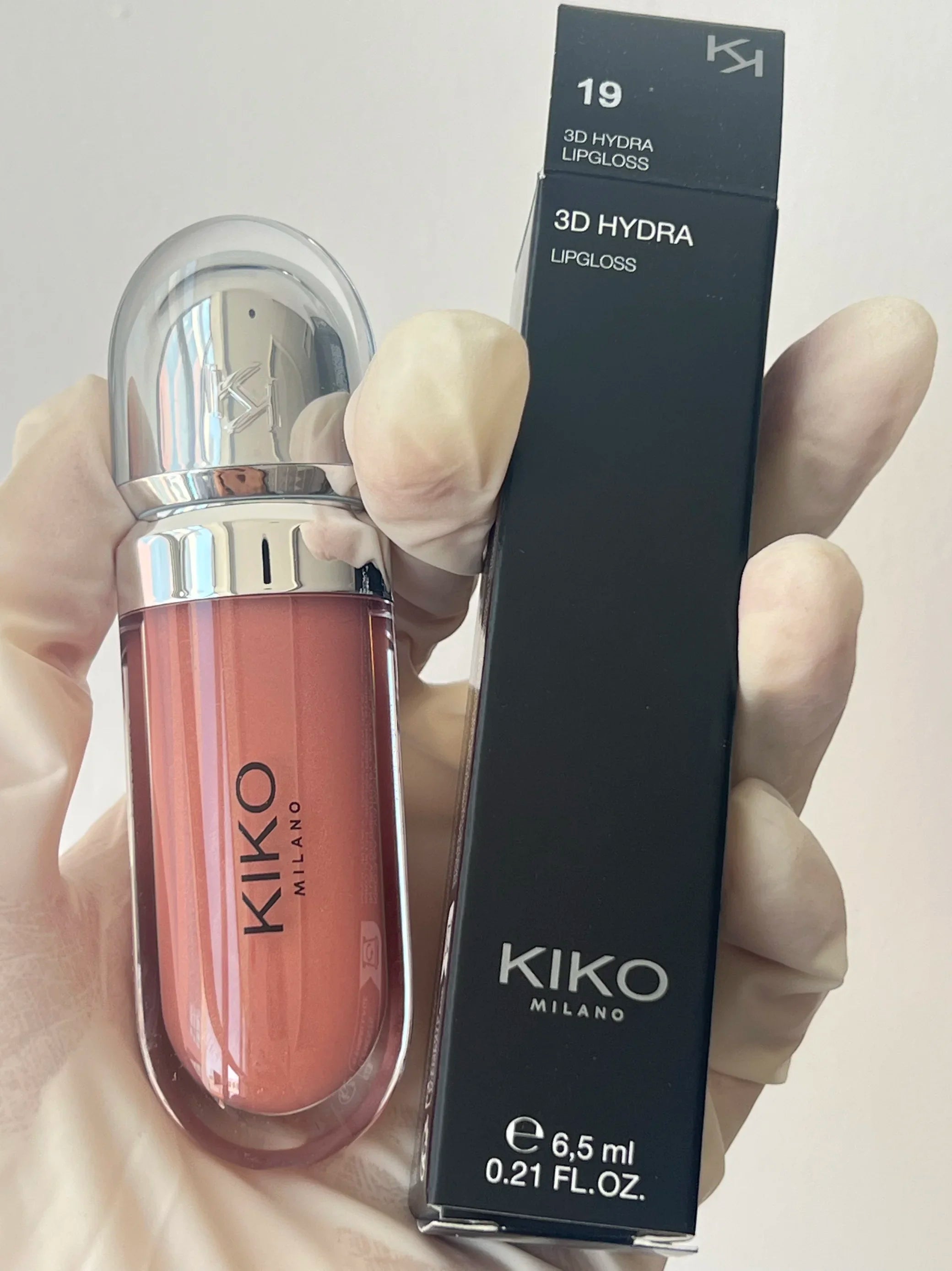 KIKO 3D płynny błyszczyk do ust – przezroczysty błyszczyk o wysokim połysku