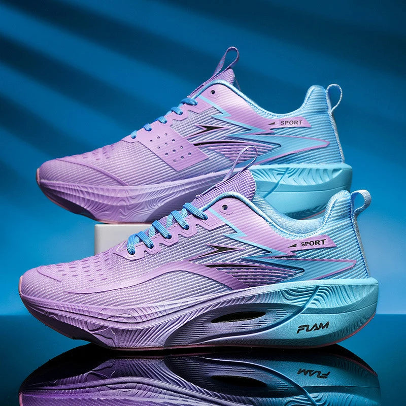 Męskie buty do biegania z karbonową płytką – lekkie sneakersy sportowe z poduszką powietrzną