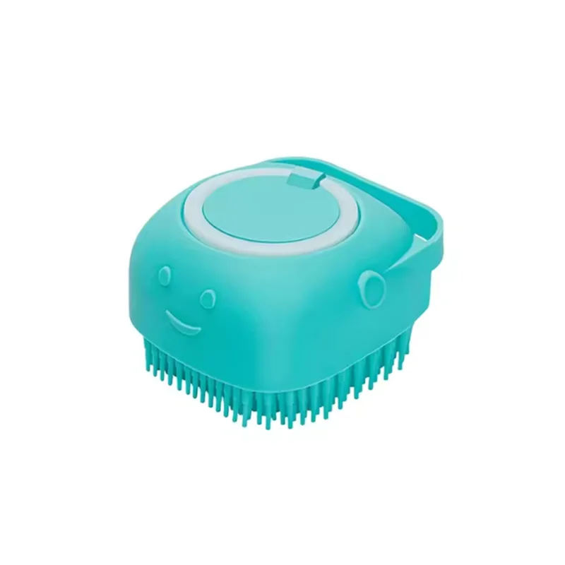 Soft Silicone Pet Bath & Massage Brush for Dogs & Cats