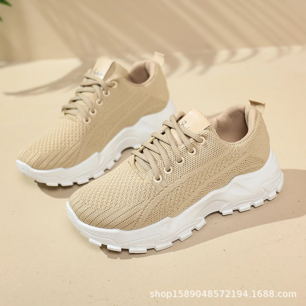 Damskie lekkie buty do biegania – oddychające siateczkowe sneakersy sportowe