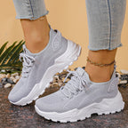 Damskie oddychające buty z siateczki – lekkie, casualowe buty do biegania i chodzenia