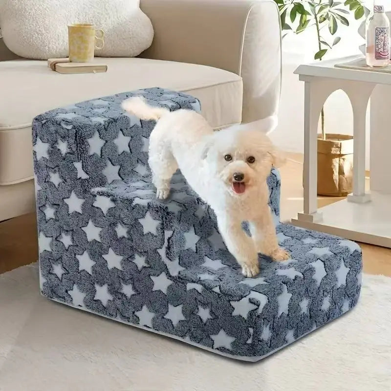 Rampa de Escada de Espuma Antiderrapante para Cachorros e Gatos