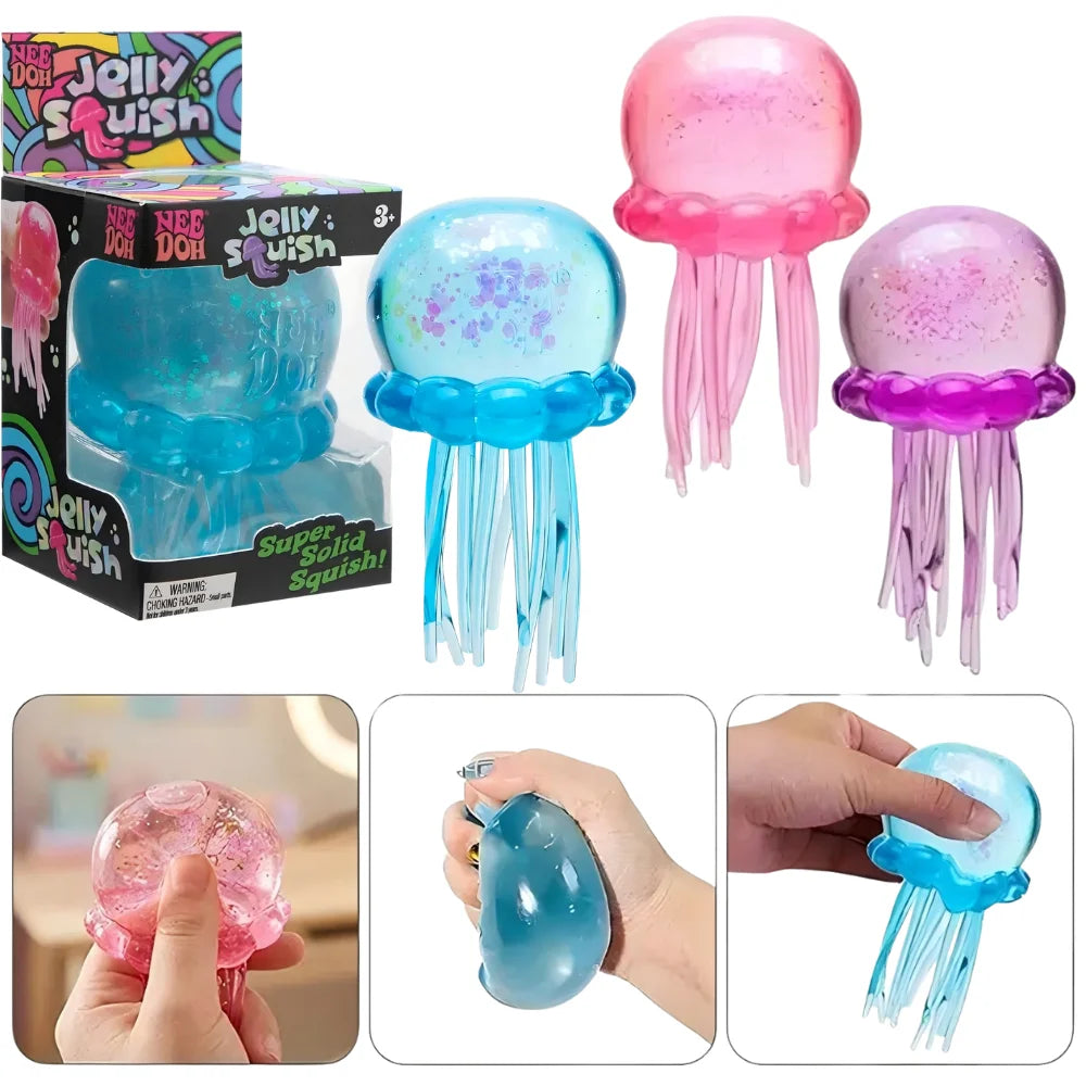 Zabawka antystresowa NeeDoh Jellyfish & Cube Squishy