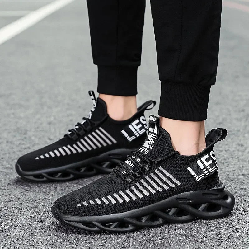 Unisex oddychające sneakersy do biegania – lekkie casualowe buty sportowe