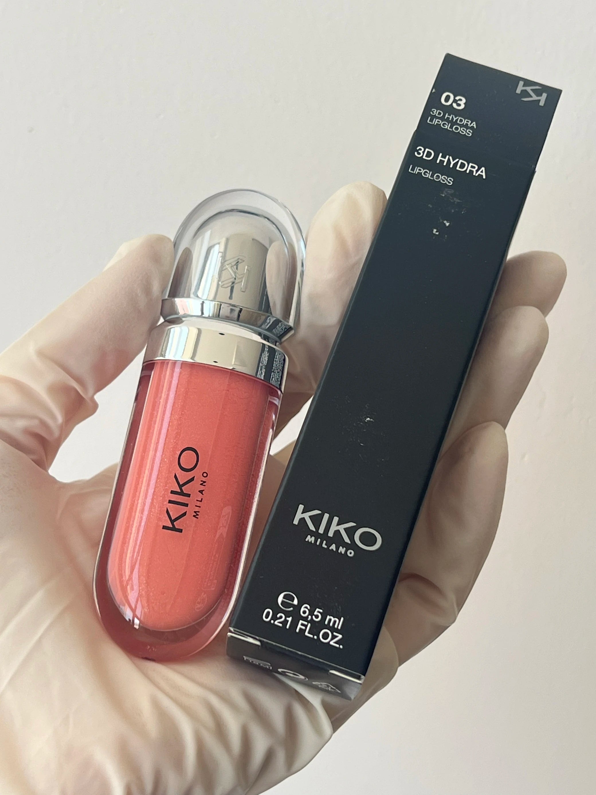 KIKO 3D płynny błyszczyk do ust – przezroczysty błyszczyk o wysokim połysku