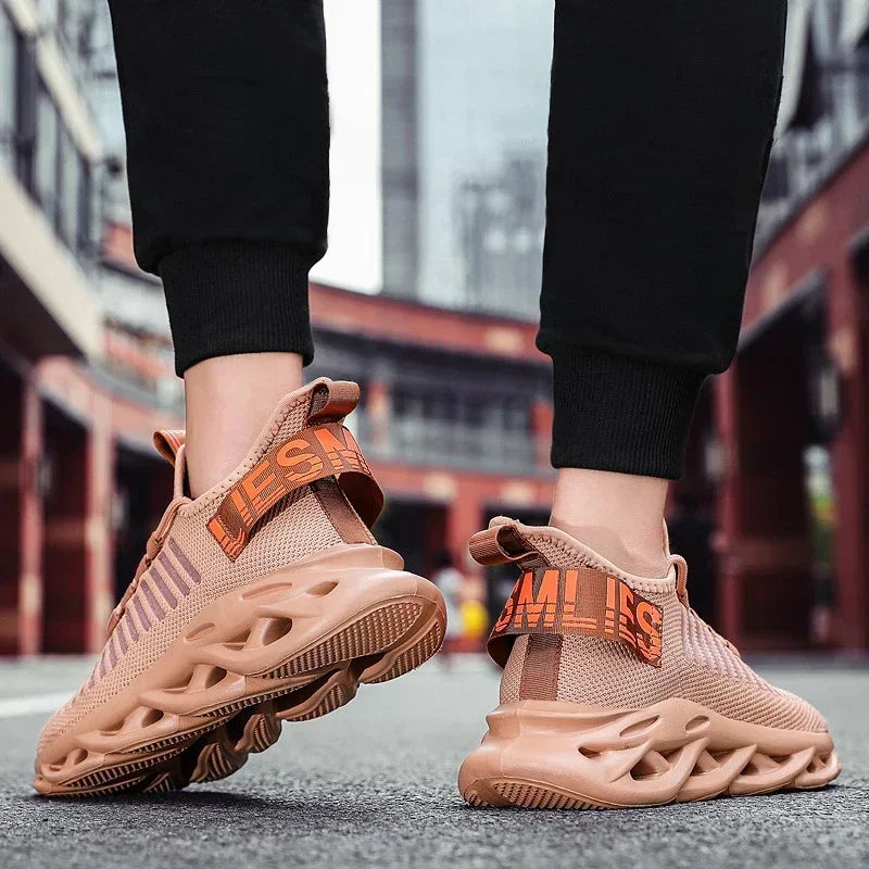 Unisex oddychające sneakersy do biegania – lekkie casualowe buty sportowe
