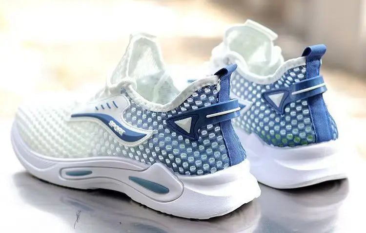 Męskie sneakersy do biegania z lodowym jedwabiem i siateczką – lekkie, oddychające buty sportowe
