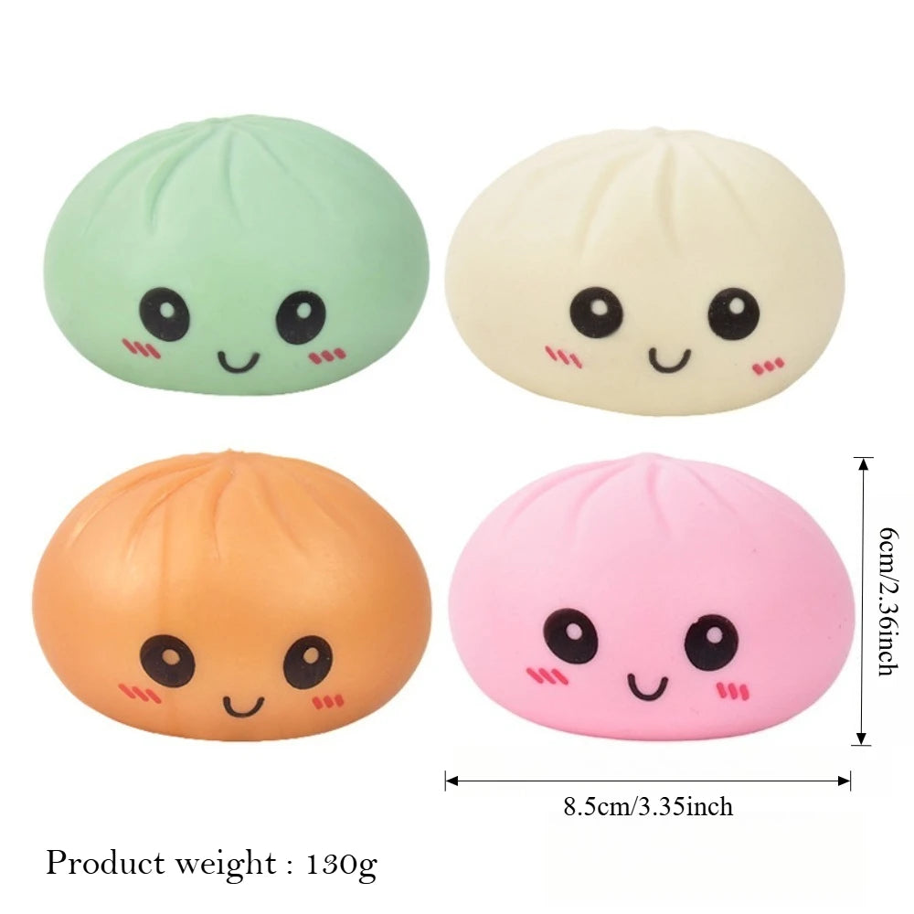 Kolorowa zabawka antystresowa Dumpling Squishy – powoli rosnąca piłka do dekompresji