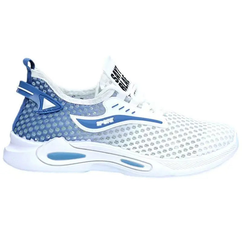 Męskie sneakersy do biegania z lodowym jedwabiem i siateczką – lekkie, oddychające buty sportowe
