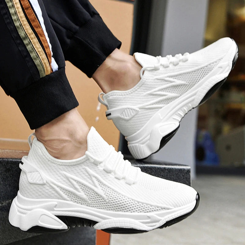Men’s Height Increasing Sneakers – 10cm 8cm 6cm Elevator Casual Shoes