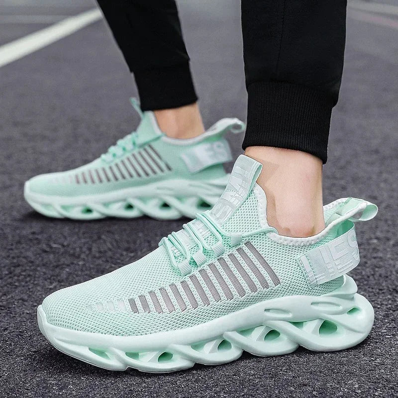 Unisex oddychające sneakersy do biegania – lekkie casualowe buty sportowe