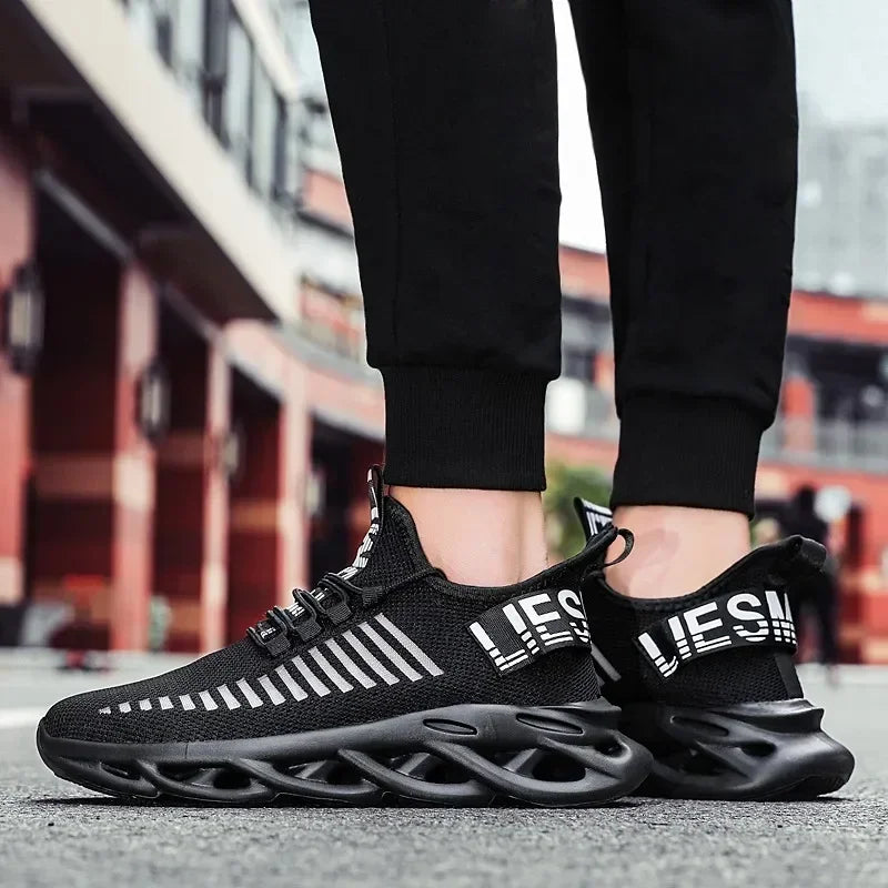 Unisex oddychające sneakersy do biegania – lekkie casualowe buty sportowe