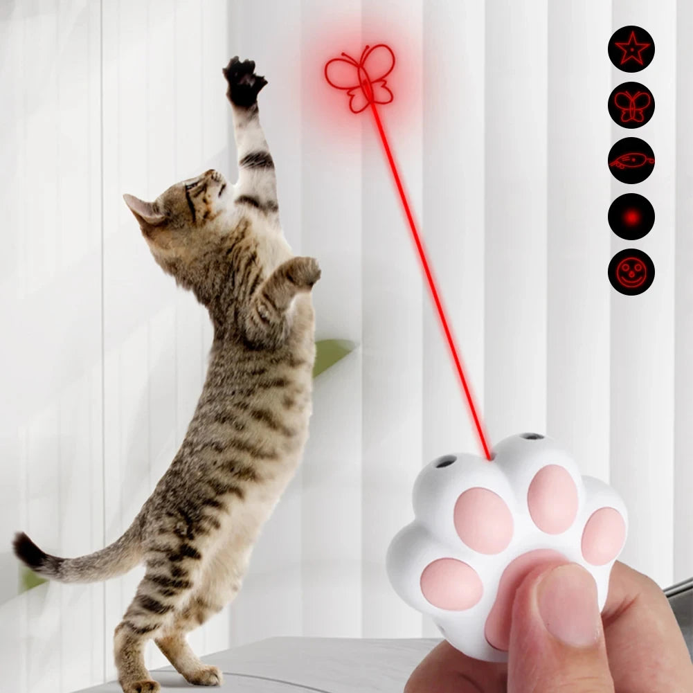 Tragbares wiederaufladbares Laser-Haustierspielzeug für Bewegung & Stimulation