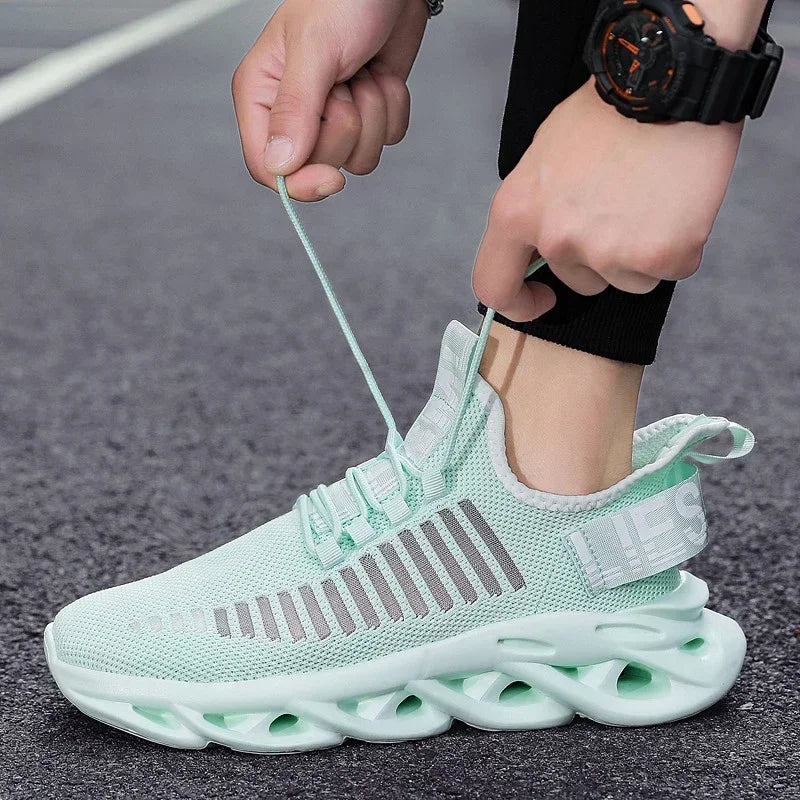 Unisex oddychające sneakersy do biegania – lekkie casualowe buty sportowe