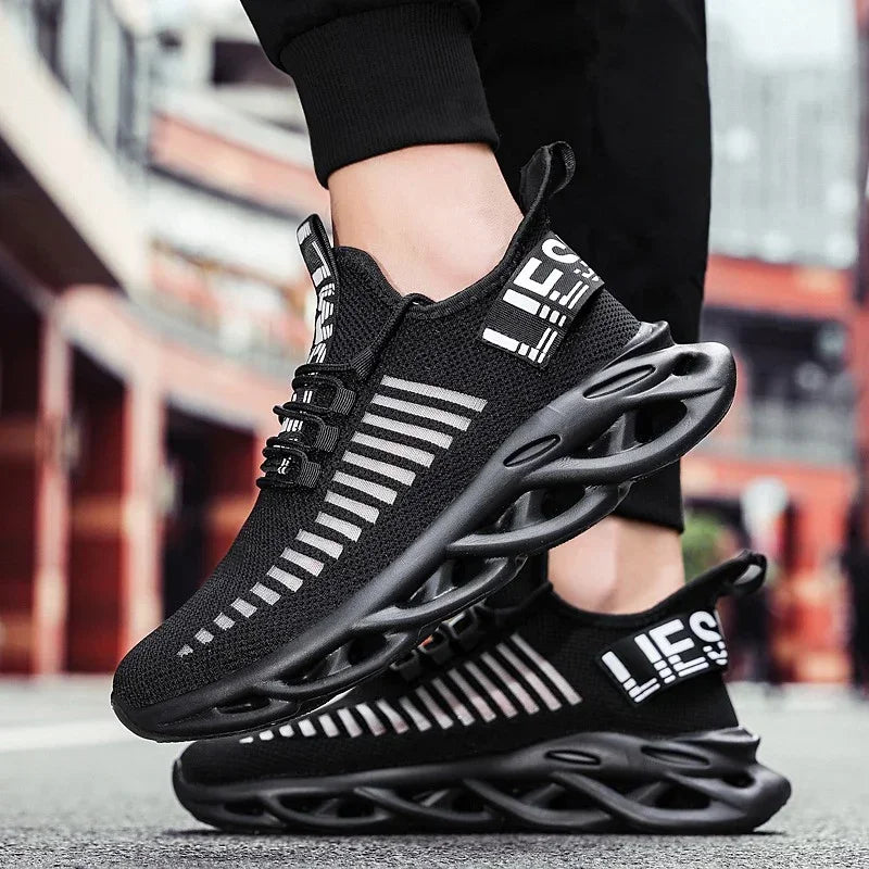 Unisex oddychające sneakersy do biegania – lekkie casualowe buty sportowe