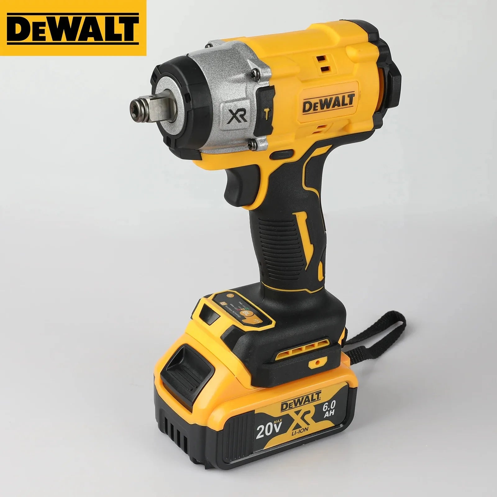 Bezszczotkowy klucz udarowy DEWALT 20V o wysokim momencie obrotowym z akumulatorem litowym