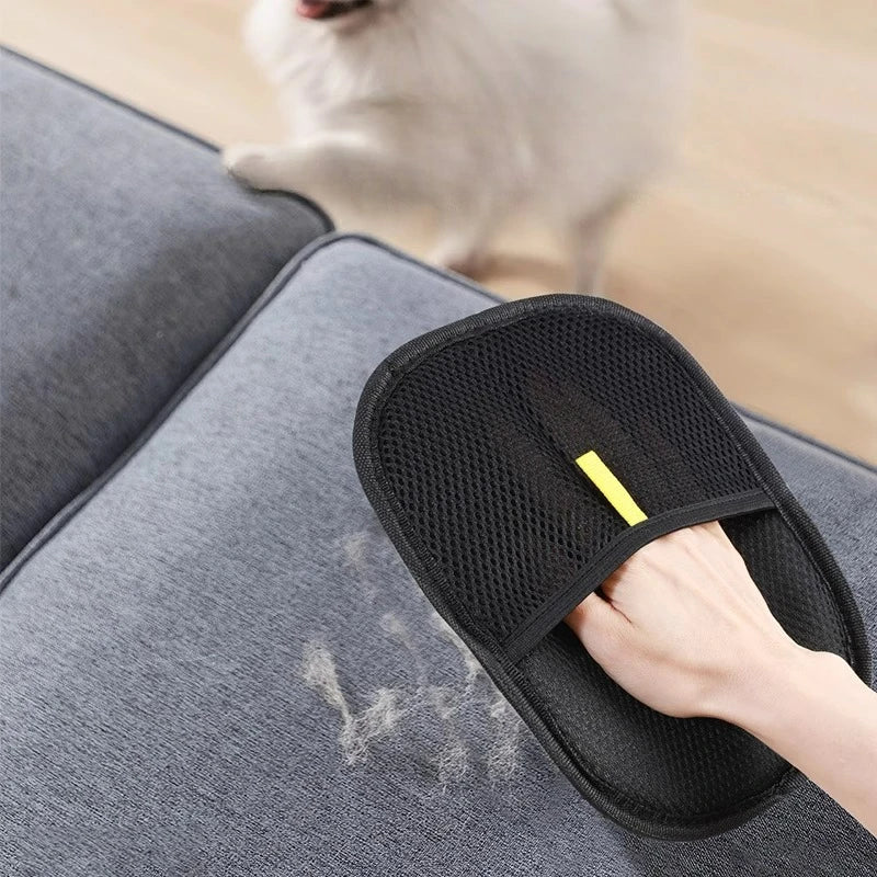 Guante reutilizable para eliminar pelo de mascotas en ropa y muebles