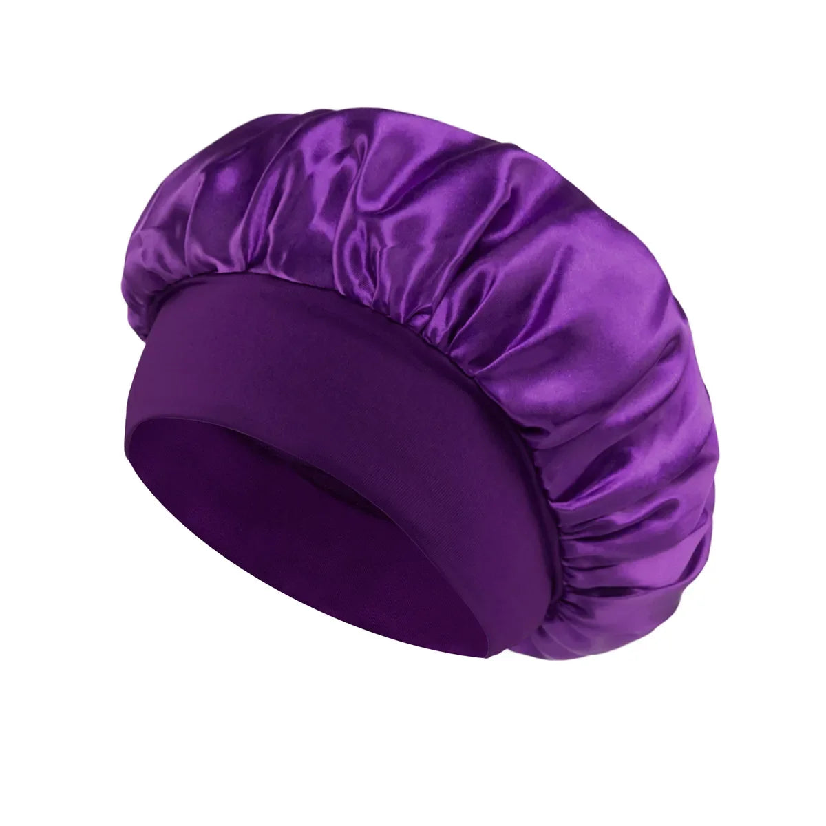 Dames satijnen haar bonnet – zijden slaapmuts met elastische band
