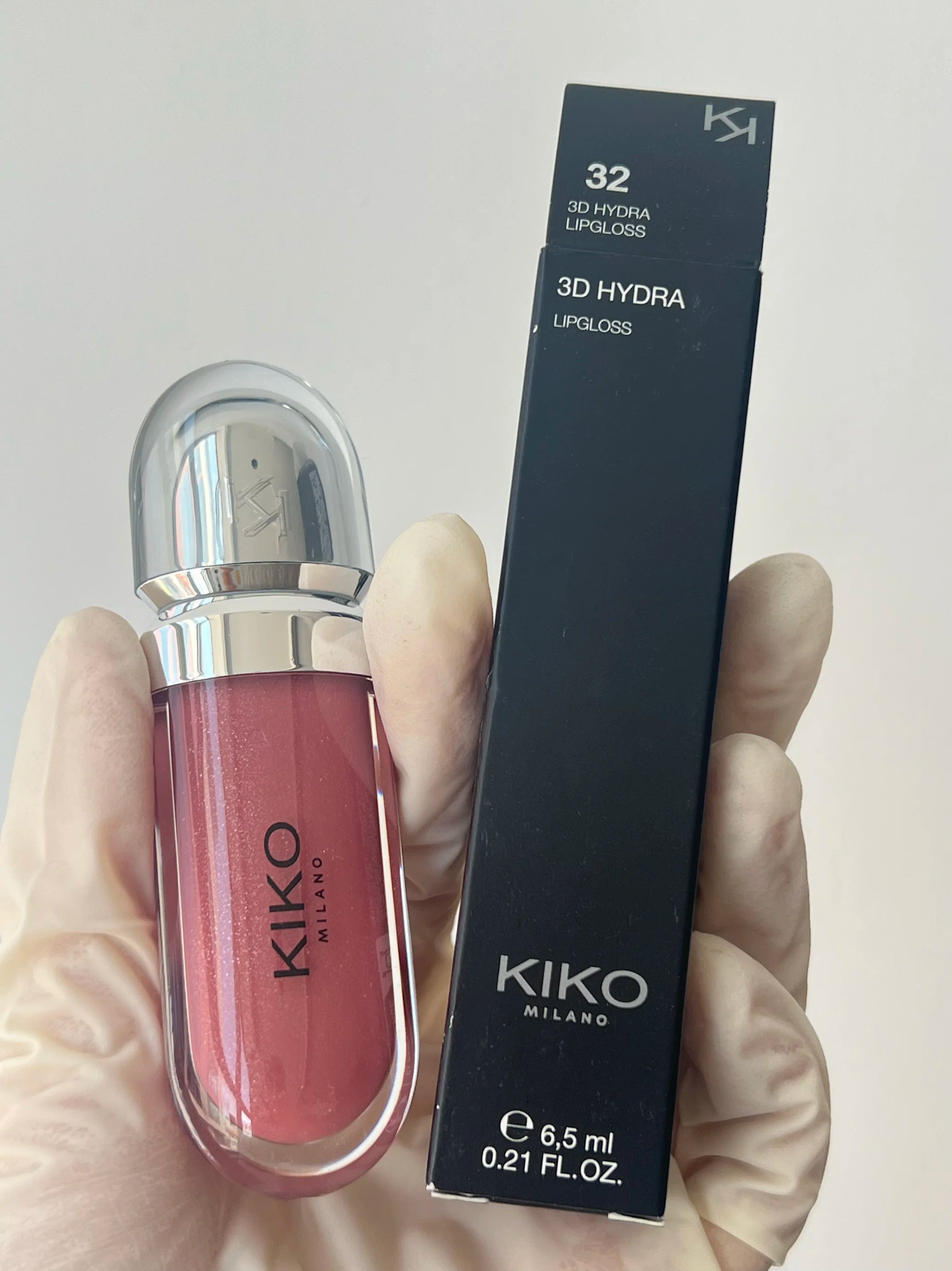 KIKO 3D płynny błyszczyk do ust – przezroczysty błyszczyk o wysokim połysku