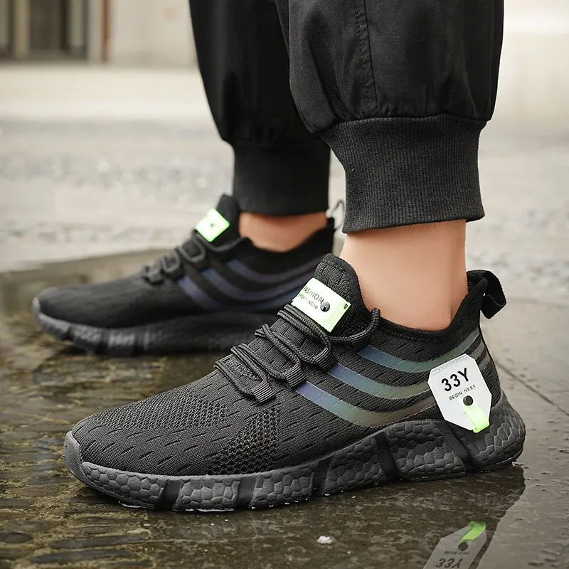 Męskie oddychające siateczkowe buty do biegania