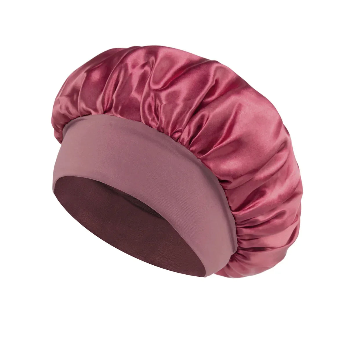 Dames satijnen haar bonnet – zijden slaapmuts met elastische band