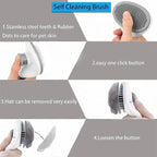 Selbstreinigende Haustier-Pflegebürste