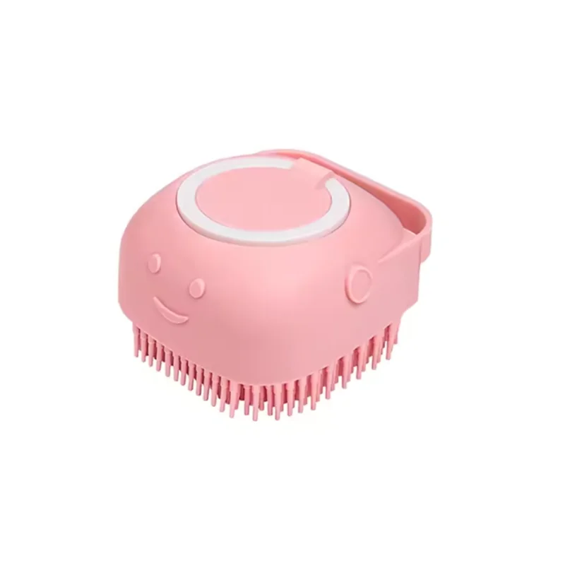 Soft Silicone Pet Bath & Massage Brush for Dogs & Cats