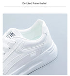Damskie sneakersy z ekoskóry – oddychające, sznurowane buty do chodzenia i na co dzień na zewnątrz