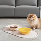 Alfombrilla de alimentación impermeable antideslizante para gatos y perros