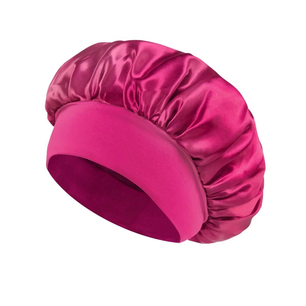 Dames satijnen haar bonnet – zijden slaapmuts met elastische band