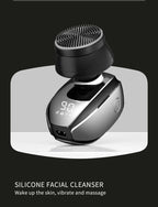 Elektryczna maszynka do głowy i brody 6 w 1 dla łysych mężczyzn – 7D pływająca maszynka z wyświetlaczem LED i ładowaniem USB