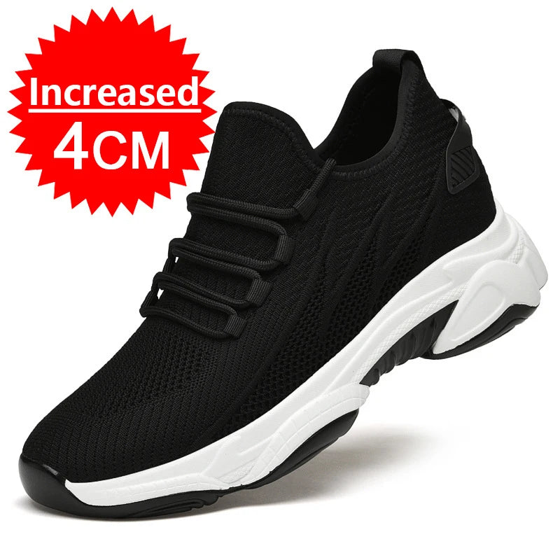 Men’s Height Increasing Sneakers – 10cm 8cm 6cm Elevator Casual Shoes