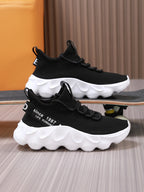 Męskie outdoorowe buty do wędrówek i biegania – lekkie casualowe sneakersy sportowe