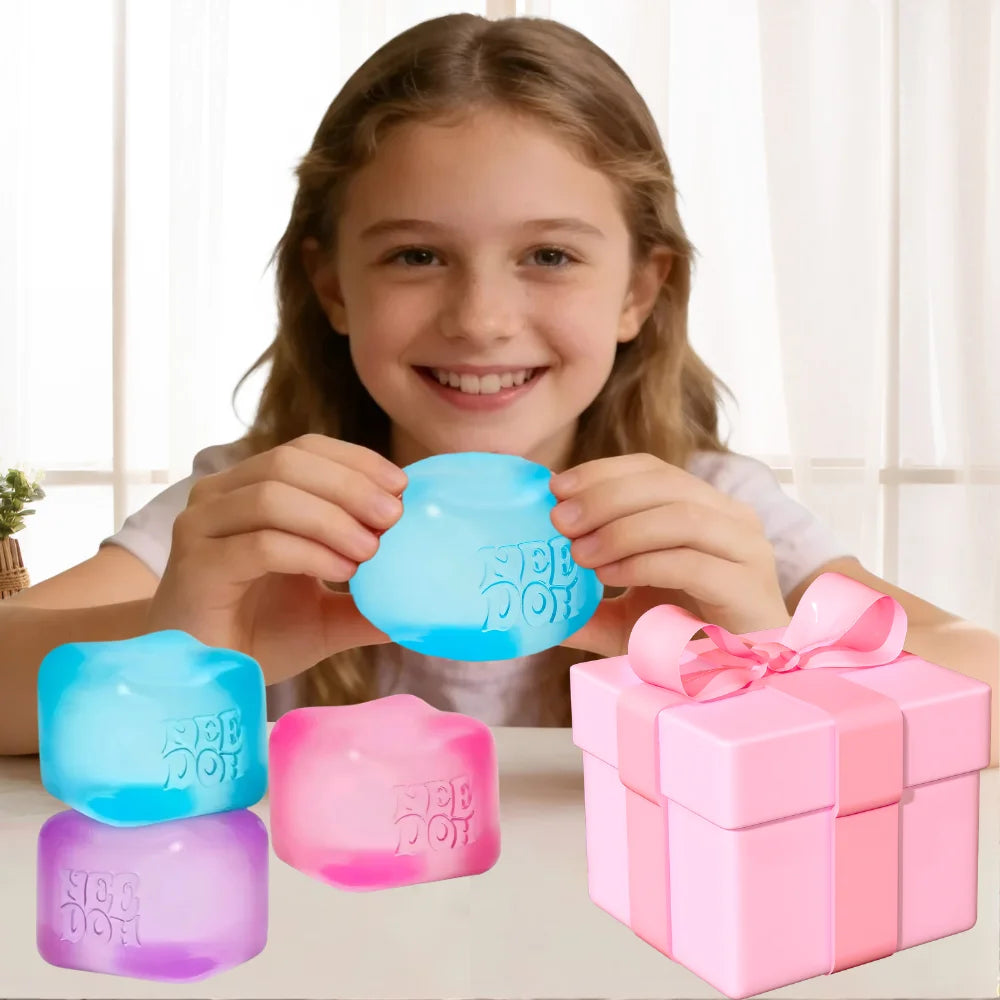 Zabawka antystresowa NeeDoh Jellyfish & Cube Squishy