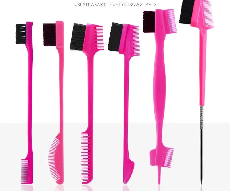 3-w-1 dwustronna szczotka do kontroli krawędzi i grzebień do baby hair – narzędzie do stylizacji włosów