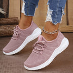 Sneakers da donna per camminata all'aperto – traspiranti in maglia, leggere e antiscivolo, scarpe comode