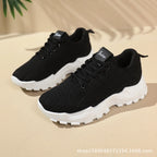 Damskie lekkie buty do biegania – oddychające siateczkowe sneakersy sportowe