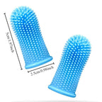 Spazzolino per cani a dito in silicone morbido