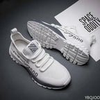 Męskie sneakersy z grubą podeszwą zwiększające wzrost – casualowe buty sportowe na sznurowadła