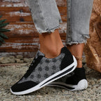 Damskie sneakersy z krzyżowanymi paskami – oddychające casualowe płaskie buty do chodzenia