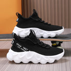 Męskie outdoorowe buty do wędrówek i biegania – lekkie casualowe sneakersy sportowe