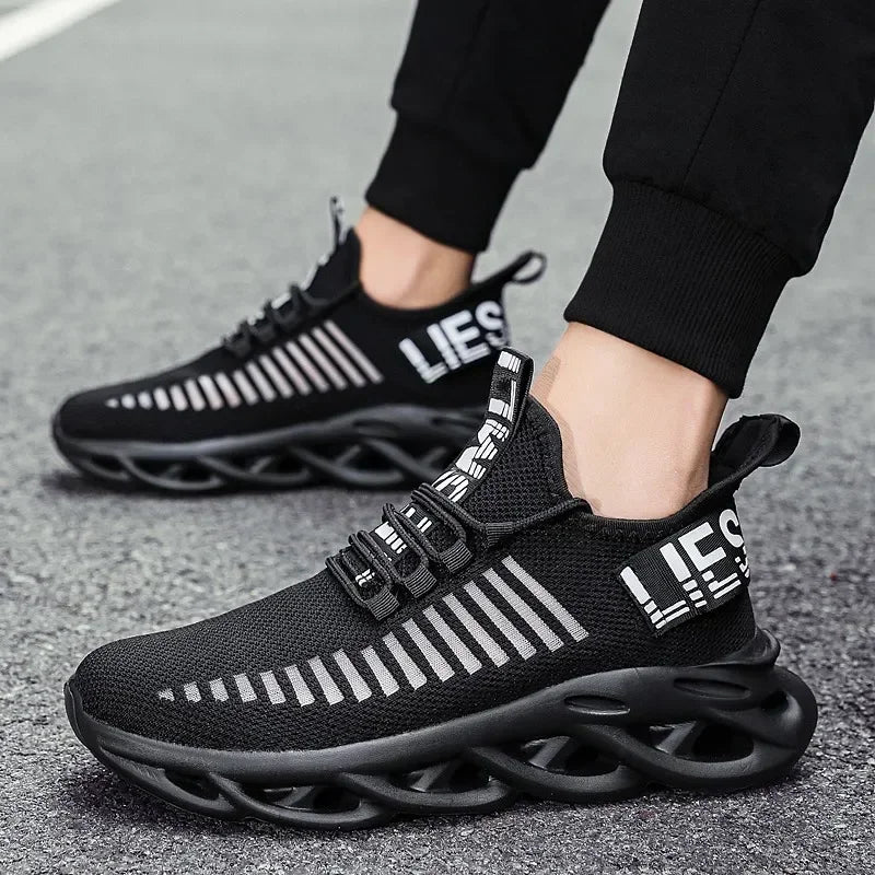 Unisex oddychające sneakersy do biegania – lekkie casualowe buty sportowe