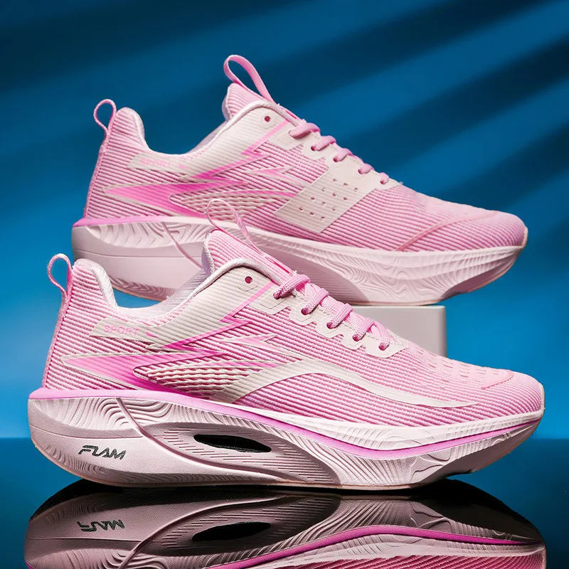 Męskie buty do biegania z karbonową płytką – lekkie sneakersy sportowe z poduszką powietrzną