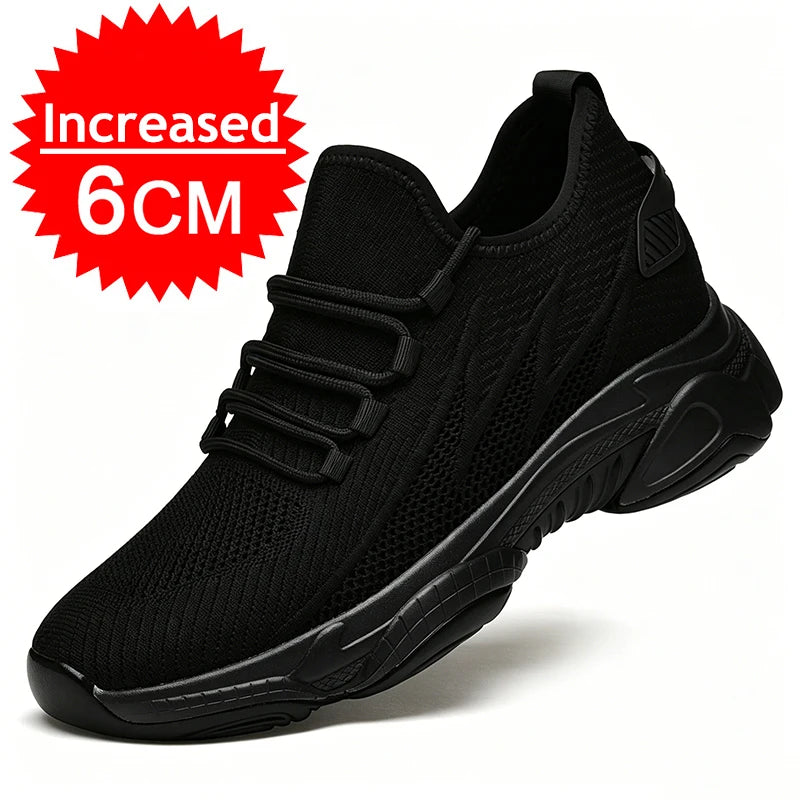 Men’s Height Increasing Sneakers – 10cm 8cm 6cm Elevator Casual Shoes