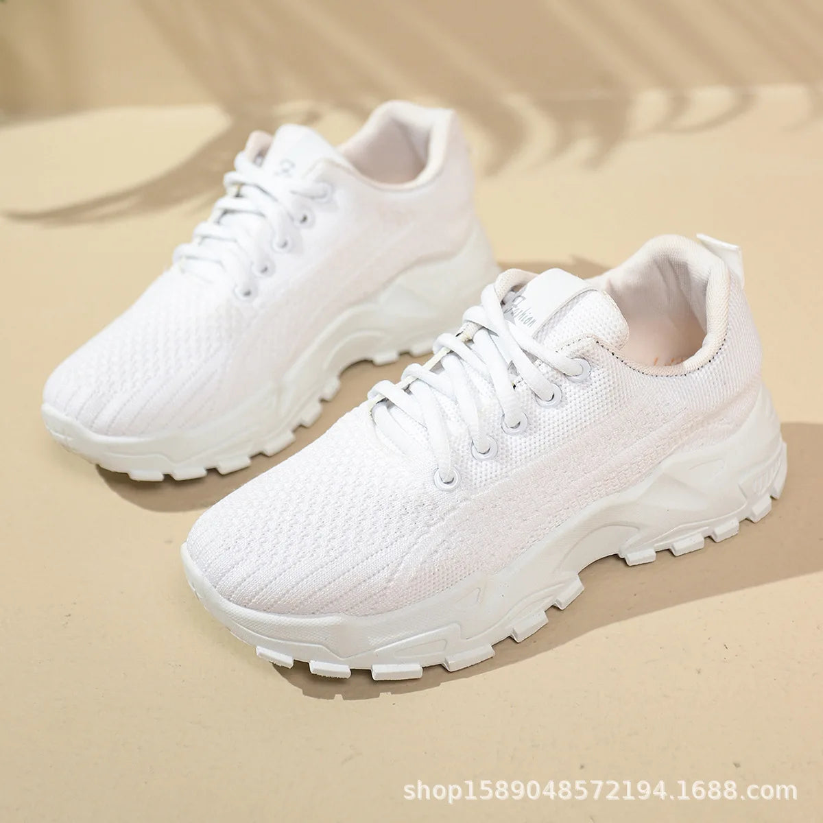 Damskie lekkie buty do biegania – oddychające siateczkowe sneakersy sportowe