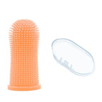 Spazzolino per cani a dito in silicone morbido